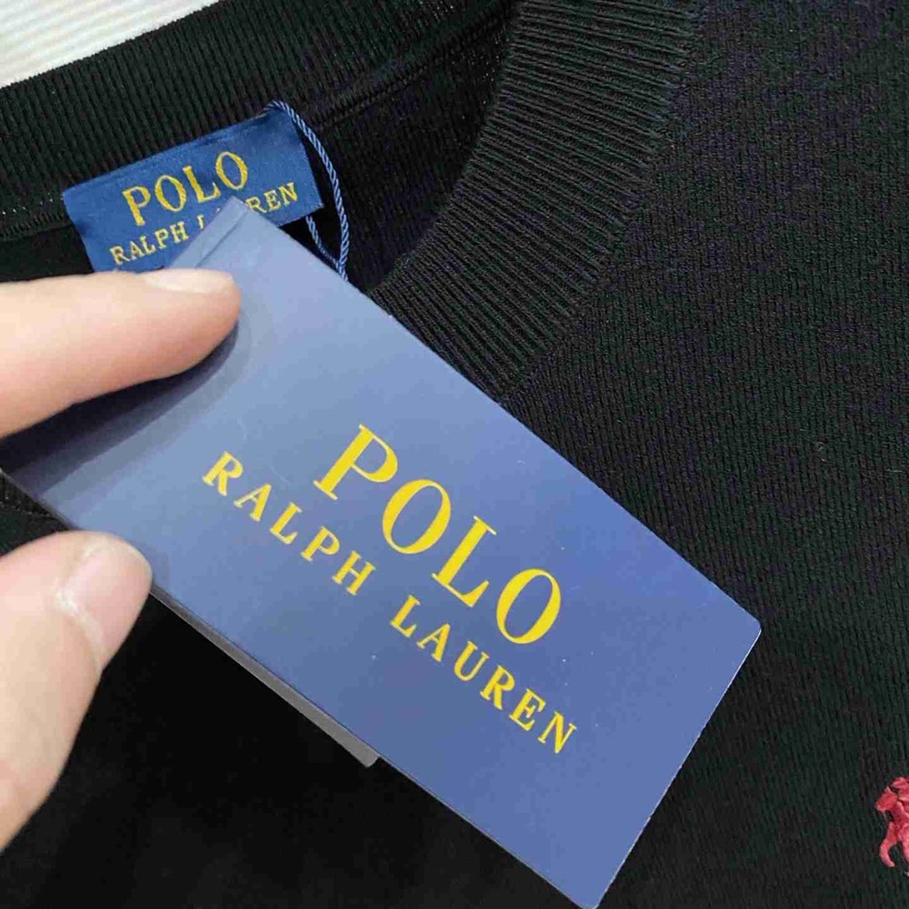 Polo Ralph Lauren Navy Tee with Red Emblem - Picture 8 of 9